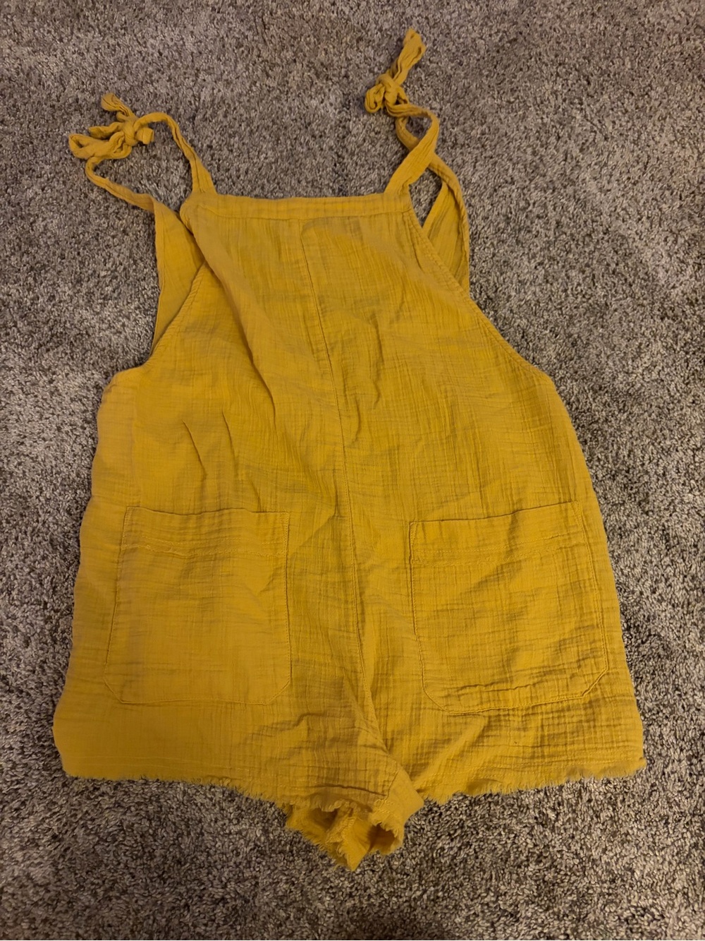 Billabong Sunshine Yellow Sleeveless Boho Romper Size M